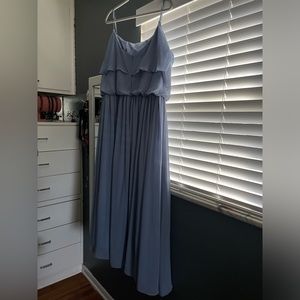 Periwinkle Blue Chiffon Maxi dress